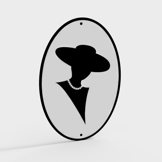 Vintage Elegance 3D Model with Minimalist Aesthetic