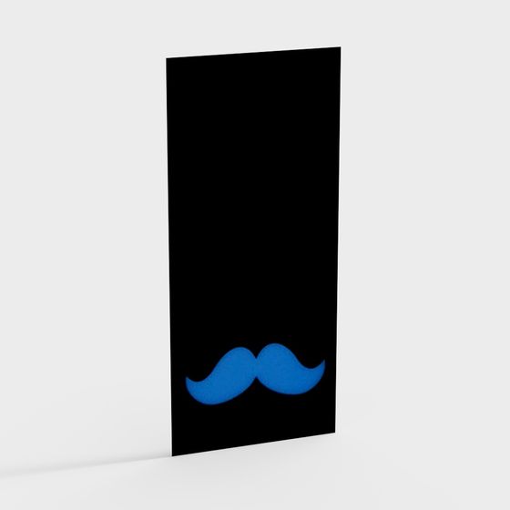 Moustache Door 3D model