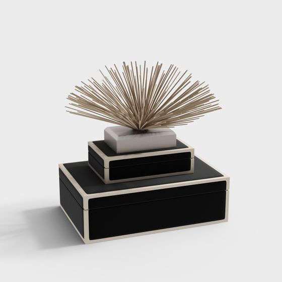 Elegant Geometric Decor 3D model