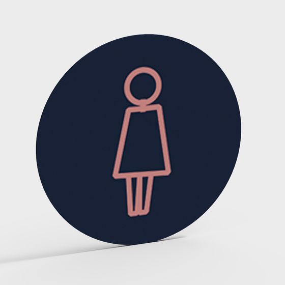 Stylish Low-Poly Female 3D Model for Creative Projects