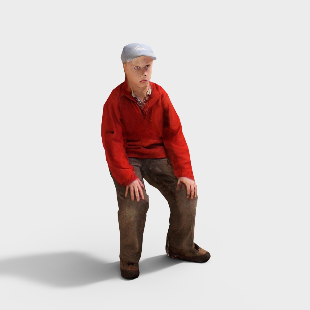 Stylish Street Kid 3D model for Creative Projects