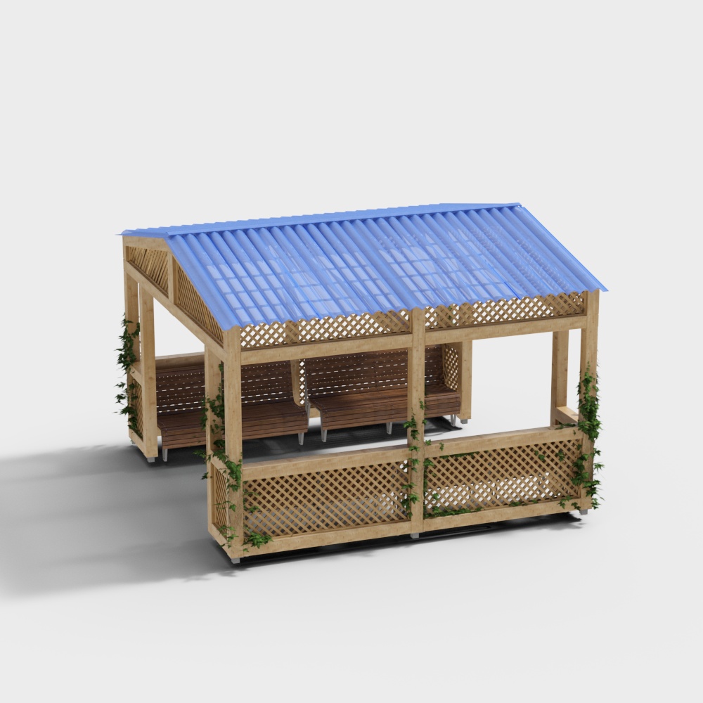 Outdoor park pavilion resting place