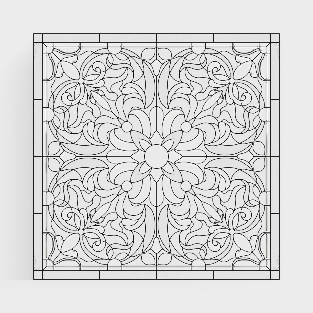 ヨーロッパスタイルのガラス窓