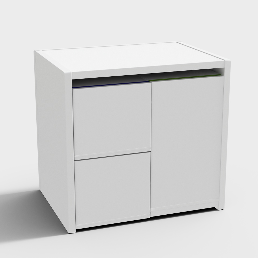 Kitchoo 白色金屬小冰箱