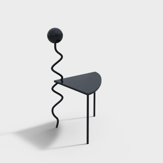 Stylish Spring Chair 3D model