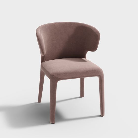 Cozy Curve 3D model Chair for Modern Spaces