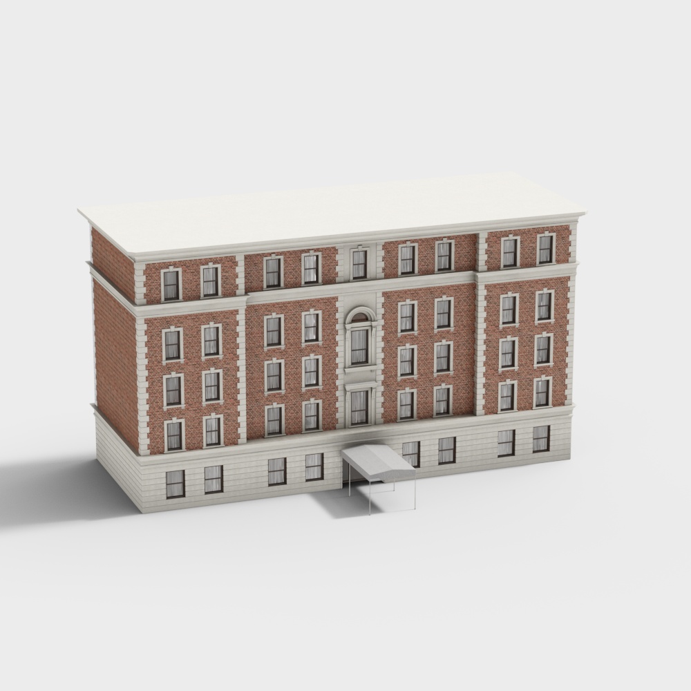 Charming Low-Poly Architectural 3D Model
