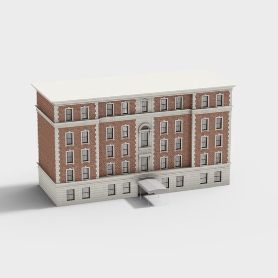Charming Low-Poly Architectural 3D Model