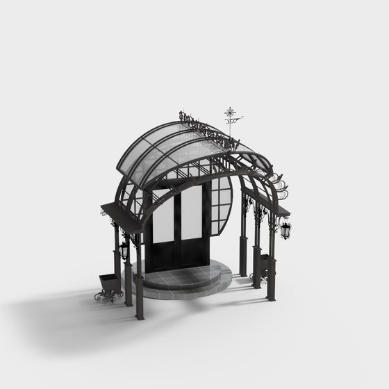 Elegant Vintage Arch 3D model