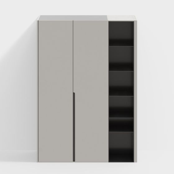 Urban Storage Cabinet 3D model for Modern Spaces
