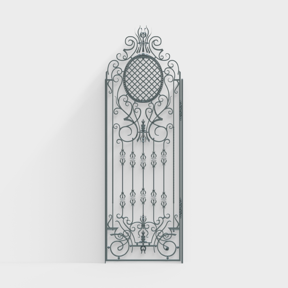 European style wrought iron gate