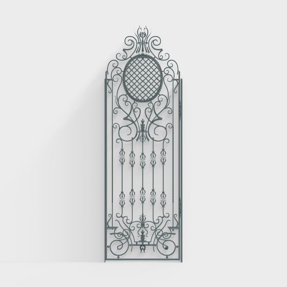 Gothic Garden Gate 3D model