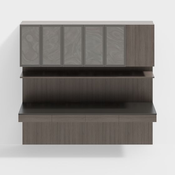 City Window Display Cabinet 3D model