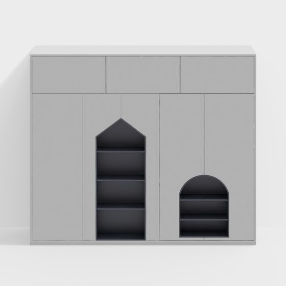 City Window Cabinet 3D model