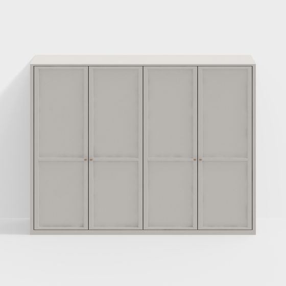 Stylish City Window Cabinet 3D model