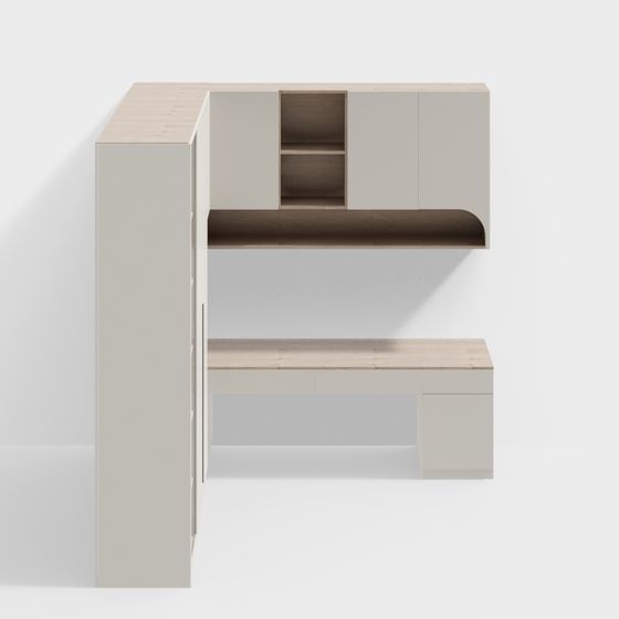 Urban Corner Desk 3D model for Modern Spaces