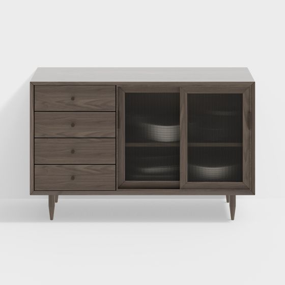 Mid-Century Modern Sideboard 3D model