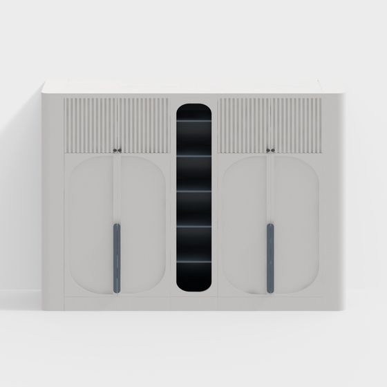 Urban Storage Cabinet 3D model for Contemporary Spaces