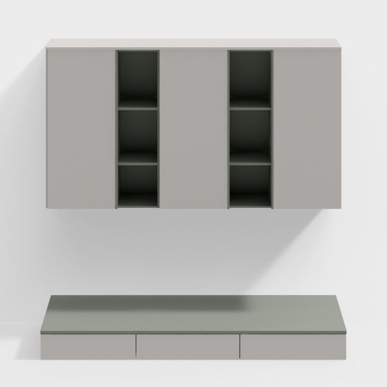 City Window Cabinet 3D model