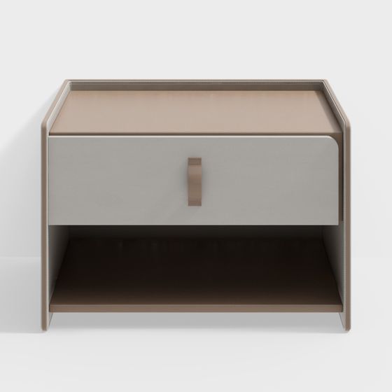 Modern Minimalist Nightstand 3D model