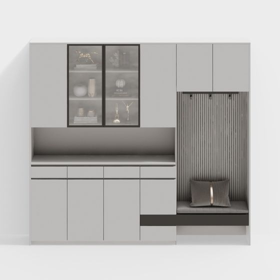 Urban Corner Storage Cabinet 3D model