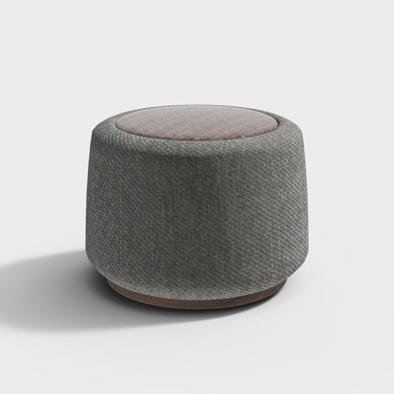 Elegant Round Stool 3D model for Contemporary Spaces