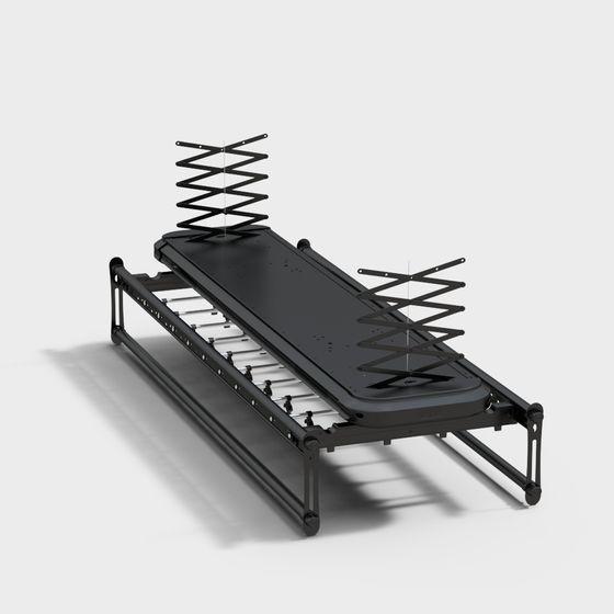 Stylish Folding Bed 3D model for Modern Interiors