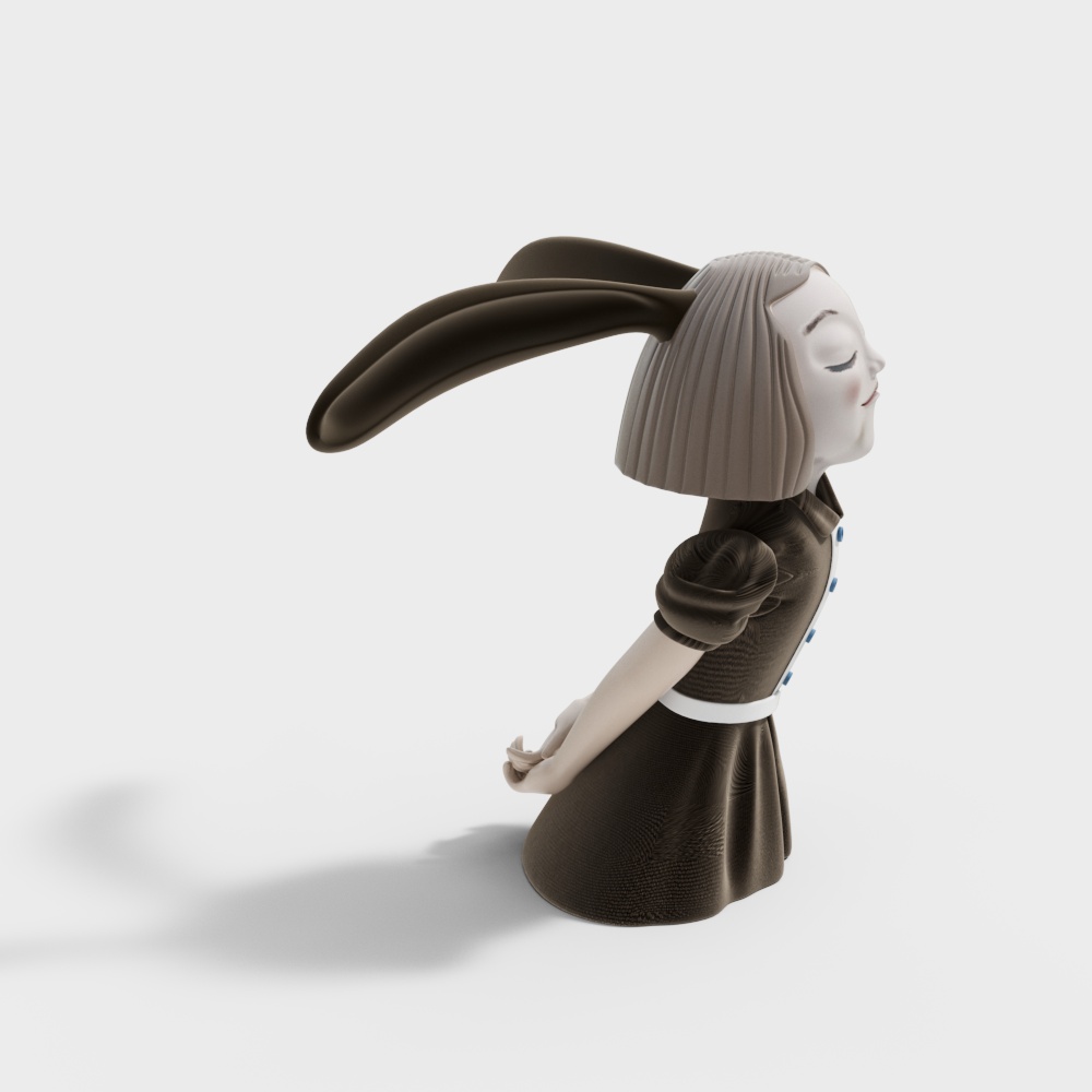 Charming Bunny Girl 3D Model