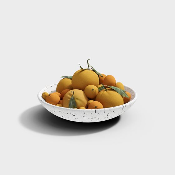 Vibrant Fruit Bowl 3D Model for Creative Projects