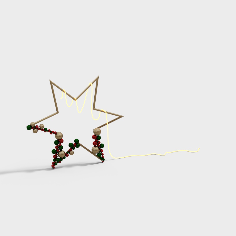 Christmas Star Decoration 3D model
