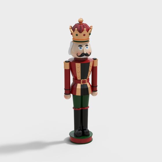 Christmas King Nutcracker 3D model