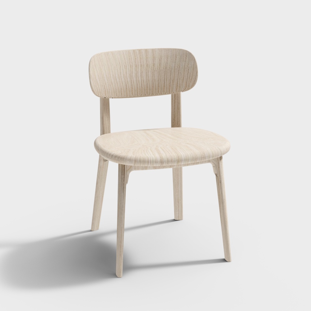 Ghế bên Zones 4 chân gỗ, không tay vịn, nhựa B