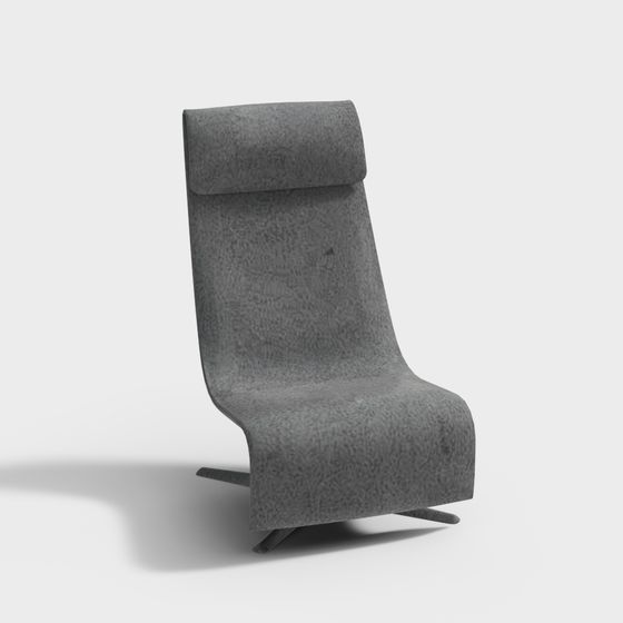 Sleek Modern Lounge Chair 3D model