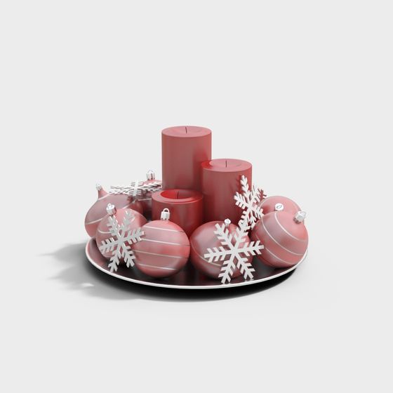 Festive Christmas Decoration 3D Model