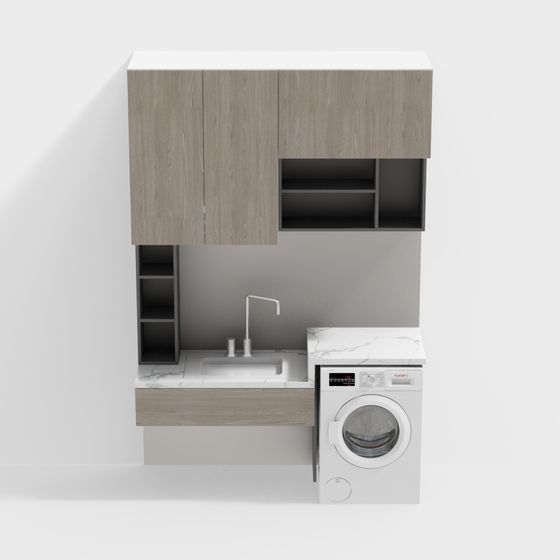 Urban Laundry Room 3D model