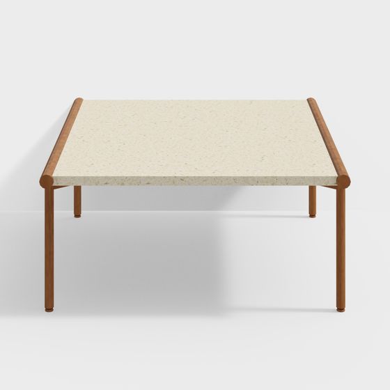 Terrazzo Coffee Table 3D model for Creative Spaces