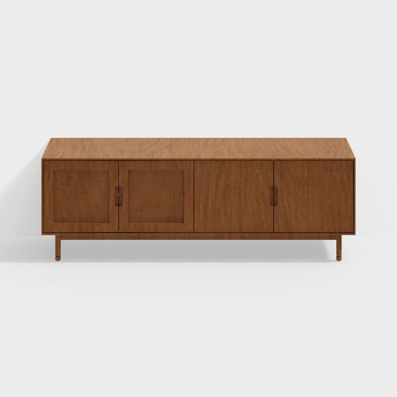 Stylish TV Cabinet 3D model for Modern Interiors