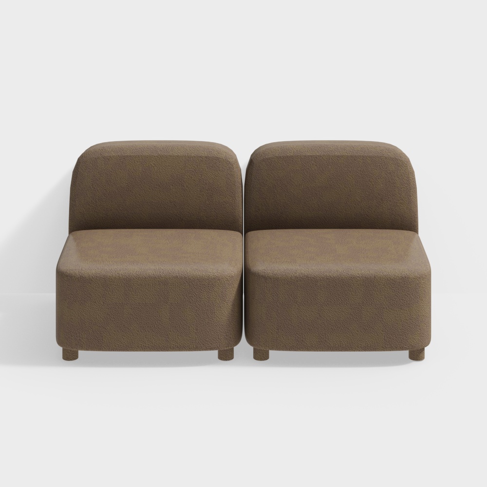 Modular Sofa 3D model in Modern Minimalist Style