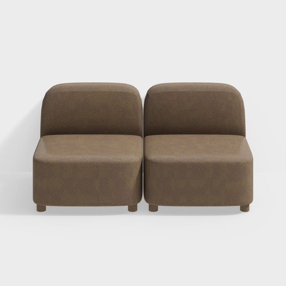 Modular Sofa 3D model in Modern Minimalist Style