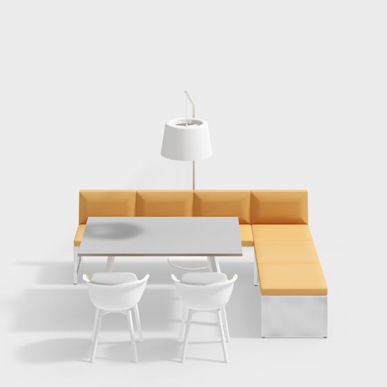 Urban Lounge 3D model - Modern Minimalist Design