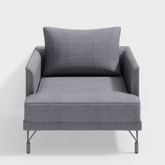 Elegant Urban Sofa 3D model for Contemporary Spaces