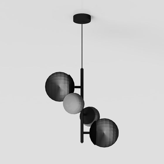 Sphere Harmony Pendant Light 3D model for Artistic Spaces