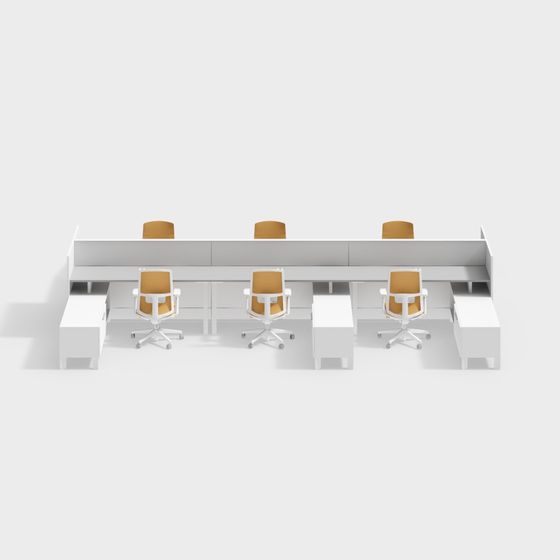 Open Office Space 3D Model