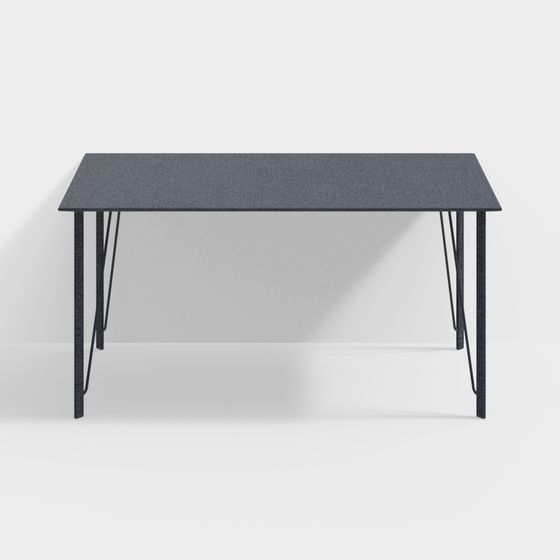 Urban Style Dining Table 3D model for Modern Interiors