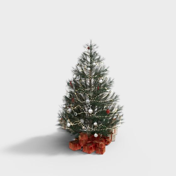 Charming Low-Poly Christmas Tree 3D model