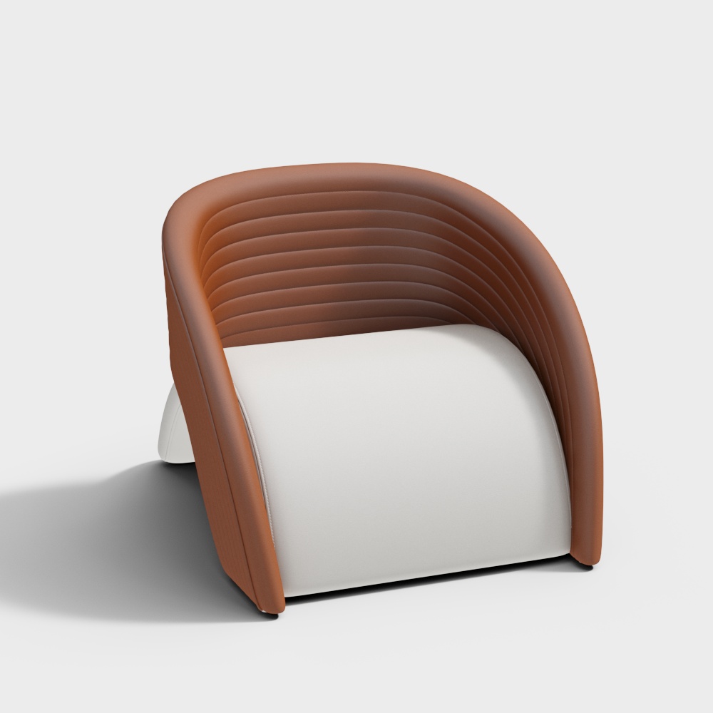 The Model Has Been Upgraded or Discontinued, Please Do Not Use - CLJ-JG-Y2330 Leather Leisure Chair