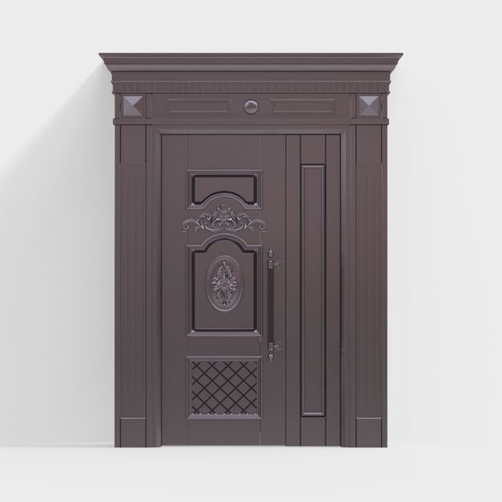 Stylish Classic Door 3D model for Versatile Use