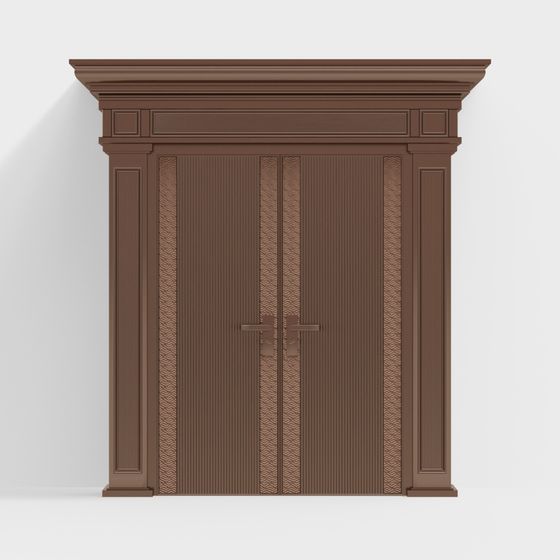 Vintage Double Door 3D model