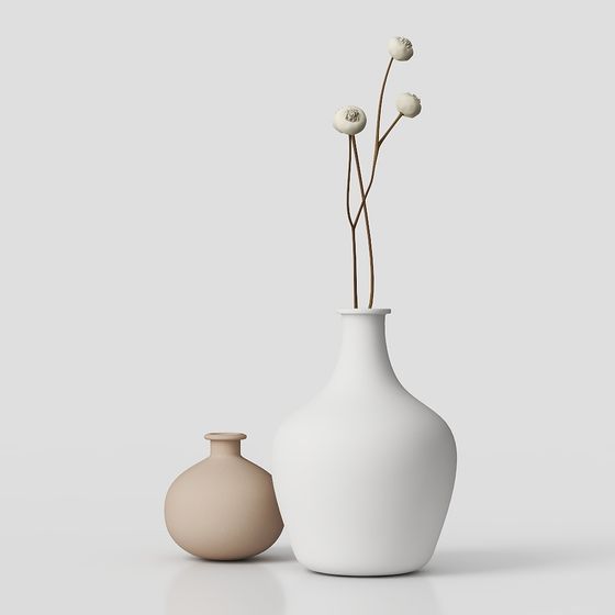 Minimalist Vases 3D model