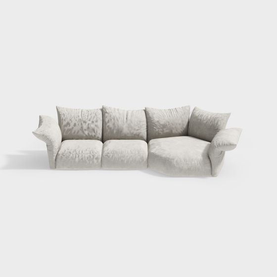 Cozy Comfort Sofa 3D model for Modern Spaces